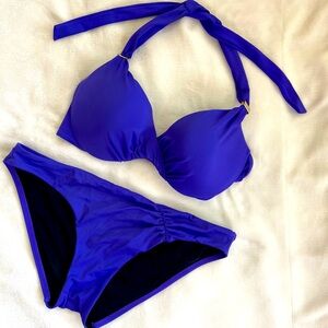Victoria’s Secret Purple 34c Extreme Push up bikini and MEDIUM VS swim bottoms
